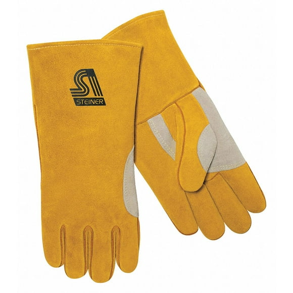 Large Grain Goatskin Unlined 3-Inch Cuff Steiner 0229-L TIG Gloves 